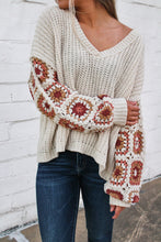 Load image into Gallery viewer, Floral Knit Sweater
