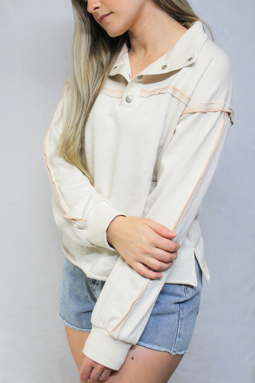 Two-Tone Pullover